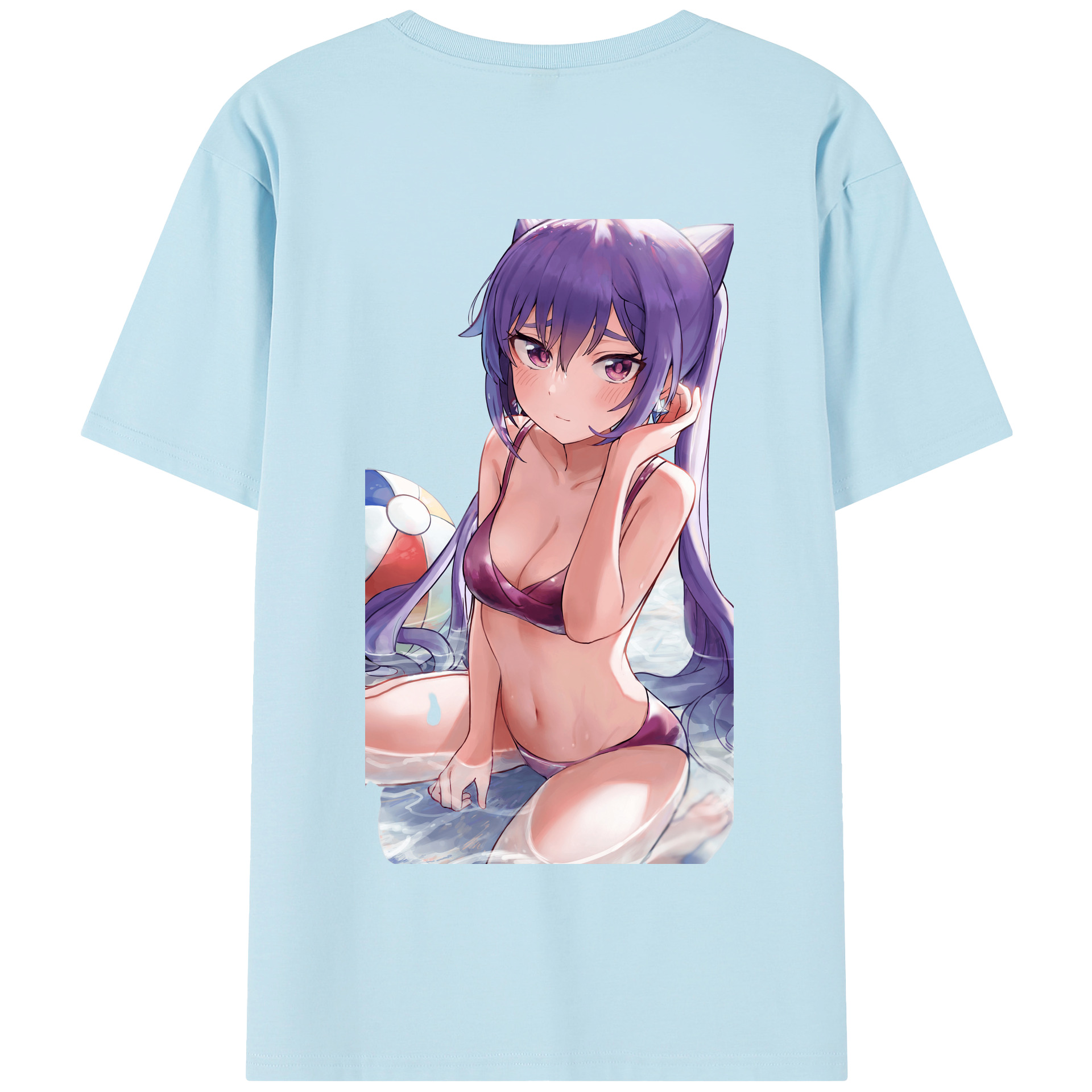げんし神 刻晴 こくせい genshin Kokusei 綿100％半袖Tシャツ（背面プリント）